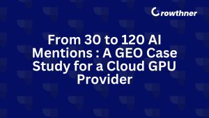 From 30 to 120 AI Mentions : A GEO Case Study for a Cloud GPU Provider