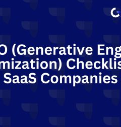 GEO Checklist for SaaS Companies