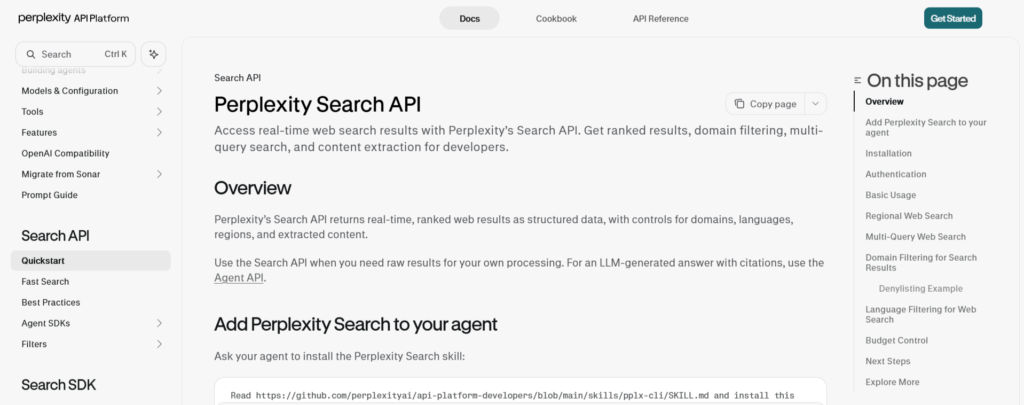 Perplexity Search API